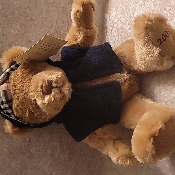 BURBERRY BEAR FLEECE HOODIE NOVA CHECK NWT - Picture 3 of 9